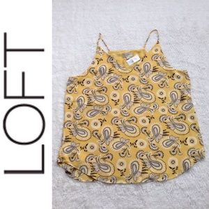 Loft Paisley V-Neck Camisole